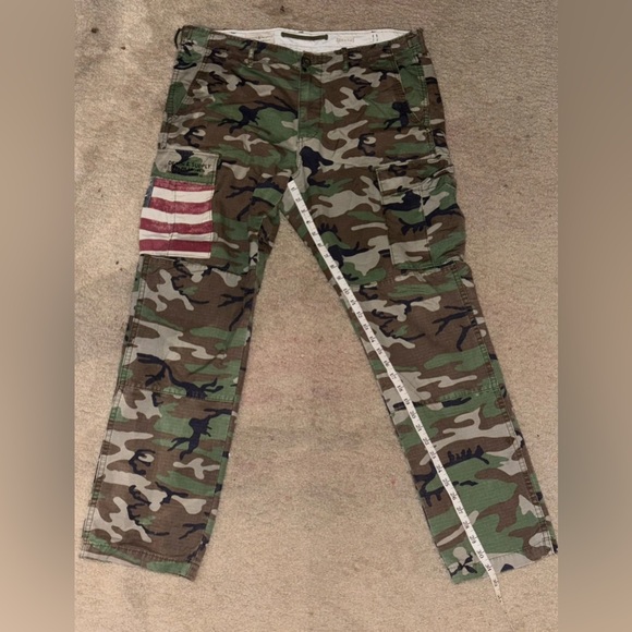 Ralph Lauren Denim Supply Military Flag Patch Camo Cargo Polo item sold 12/14/25 - Picture 4 of 13